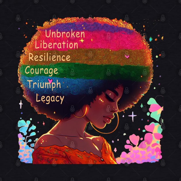 Strong Woman, Retro Afro Woman: Celebrating Mothers with Unbroken Liberation, Resilience, Courage, Triumph, and Legacy by O.M.Art&Yoga